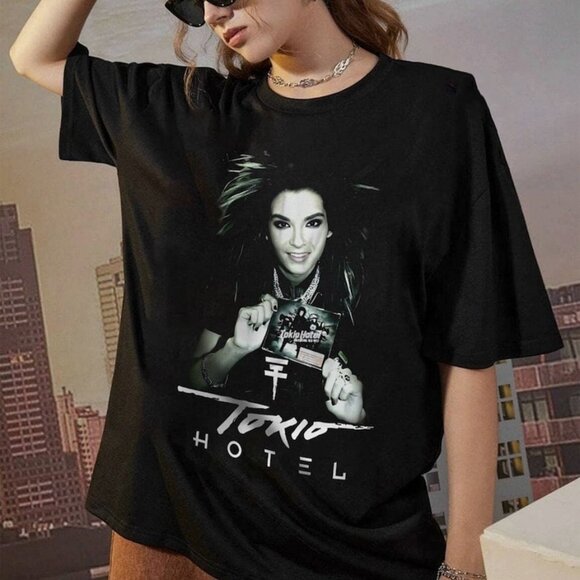 Tokio Hotel Graphic Tee Music Fan Gift Casual Band Merch Concert Tour T-Shirt - Picture 1 of 5
